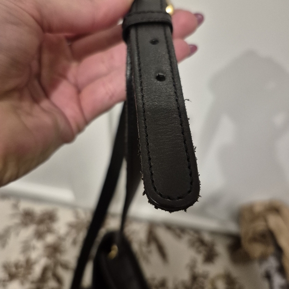 Vintage COACH Court Bag Old Coach Hand Bag Shoulder Bag Black Leather - Picture 14 of 16